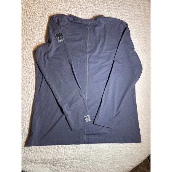 Tyndale Women’s FR Shirt size Large CAT 2 Light Blue Long Sleeve Flame Resistant - Picture 3 of 8